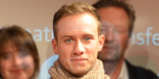 Hannes Munzinger während der feierlichen Immatrikulation in den Studiengang New Media Journalism. (Foto: LSoM)